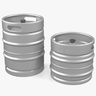 3D Beer Kegs Set model