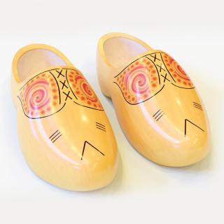 3D model Dutch Wooden Clogs Yellow