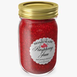 Jam Jar Raspberry 3D