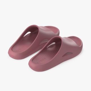 3D model Crocs Mellow Slide Pink 2