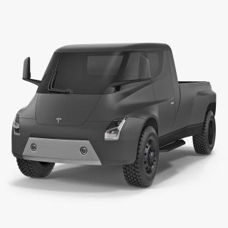 3D Concept Tesla Pickup Simple Interior