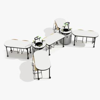 3D Modular Table Set for Chemistry Classroom