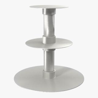 Three Tier Wedding Cake Stand 3D model