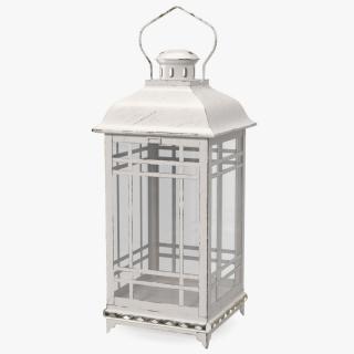 3D Candle Lantern Small Cream