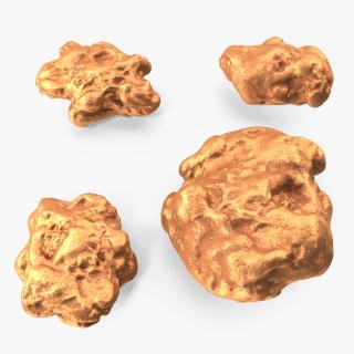 3D Metallic Copper Big Minerals model