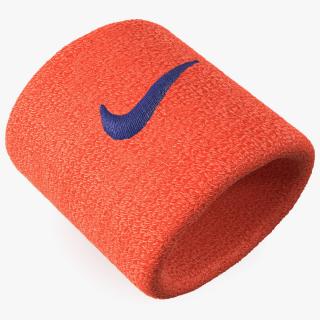 3D model Nike Swoosh Wristband Red