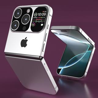 3D model iPhone Flip Pure Silver Rigged