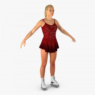 3D model Female Figure Skater