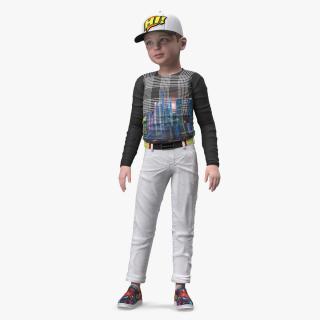 Realistic Child Boy Street Style 3D