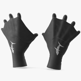 3D model Darkfin Webbed Power Swimming Gloves Dry