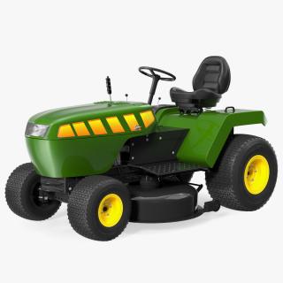 Riding Lawn Mower Rigged 3D model