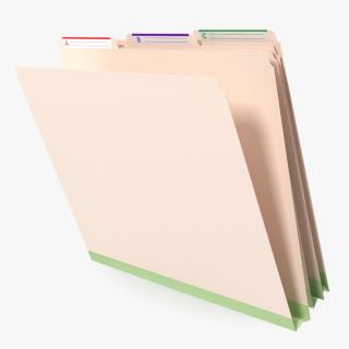 Cardboard File Folder Biege 3D