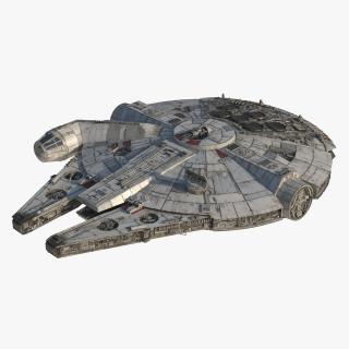 3D Millennium Falcon Simple Interior model