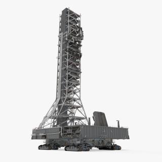 SLS Launch Pad with Missile Crawler Transporter 3D