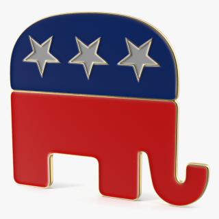 Republican Party Elephant Symbol 3D