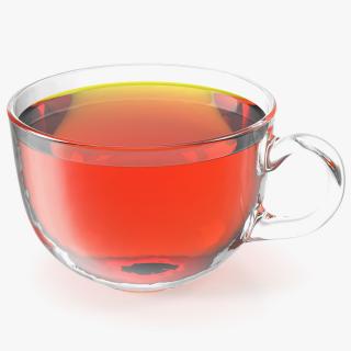 3D Full Glass Tea Cup model