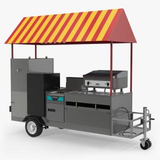 Limo Hot Dog Cart 3D