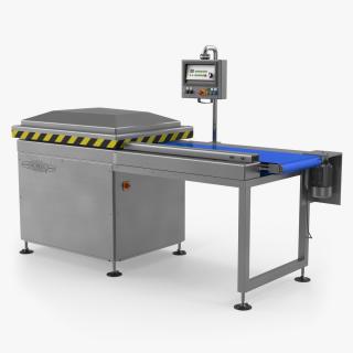 3D Vacuum Packaging Machine with Conveyor model