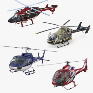 Private Helicopters Collection 4 3D