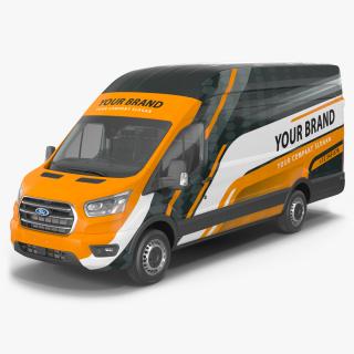 3D Ford Transit Cargo 2020 Your Brand Rigged