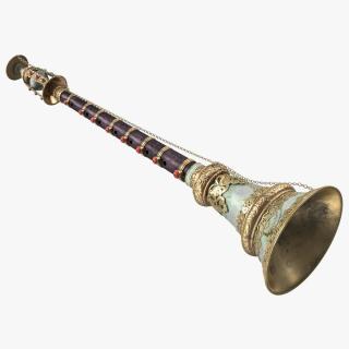 3D Traditional Woodwind Instrument Gyaling Old model