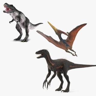 Rigged Carnivorous Dinosaurs Collection 3D model