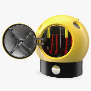 3D Tsunami Escape Pod Generic Rigged model