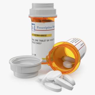 3D model Prescription Pill Bottles