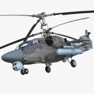 Attack Helicopter KA52 Black Shark Hokum A 3D