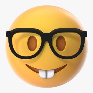 3D model Nerd Face Emoji