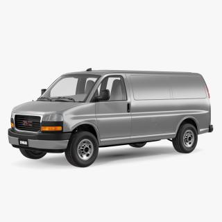 GMC Savana Van Grey 3D model