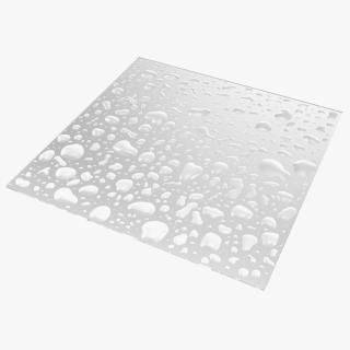 Wet Glass Surface 3D