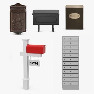 Mailboxes Collection 3 3D