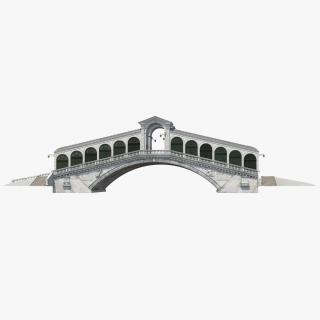 3D model Rialto Bridge Venice