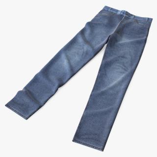 3D Casual Denim Jeans model