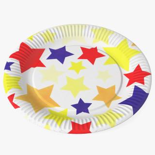 Stars Paper Plate 3D