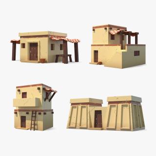 Stylized Arabian Buildings Collection 2 3D model