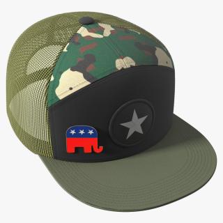 3D Camouflage Cap with Republican Badge