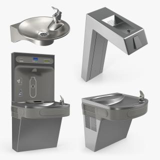 3D Drinking Fountains Collection 2