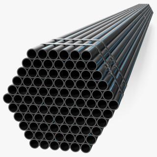 3D Thin Plastic Pipes Bundle 6 Meters 2