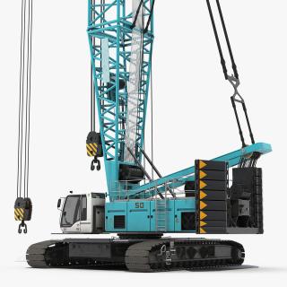 3D Crawler Crane Generic Rigged model