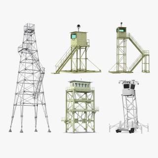 3D model Guard Towers Collection 2