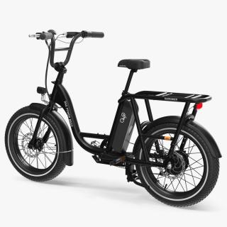 Electric Delivery Bike RadRunner Black Rigged for Maya 3D model