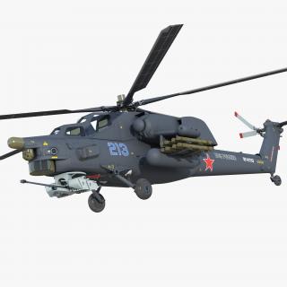 Attack Helicopter MI 28H Havoc Rigged 3D