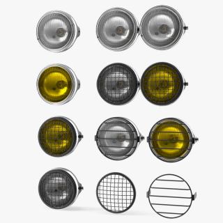 3D Motorcycle Headlight Collection