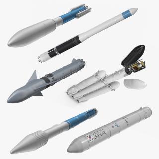 Space Launch Vehicles Collection 3 3D model