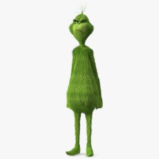 The Grinch Cartoon Character with Fur 3D