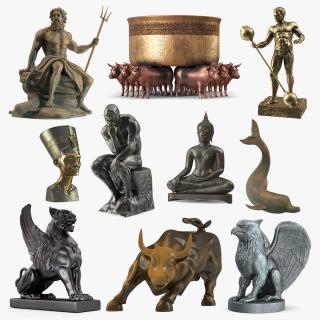 3D model Bronze Sculptures Collection 8