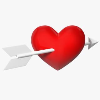 Heart with Arrow Emoji 2 3D model