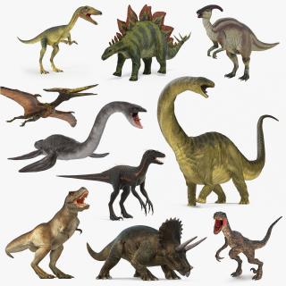 Rigged Dinosaurs Collection 5 3D model